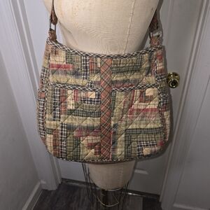 Plaid Patchwork Shoulder Bag
